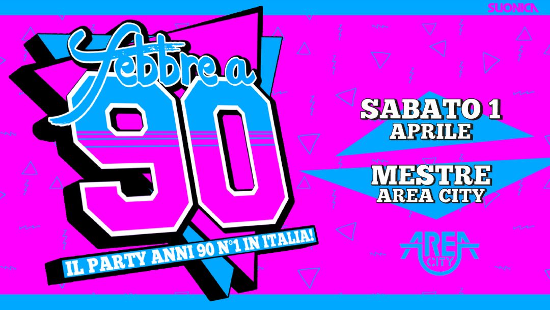 Cartell de l'esdeveniment AreA City / FEBBRE A 90 / sat 1st apr