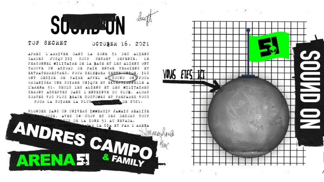 ARENA 51 / Andres Campo & Family-Eventplakat