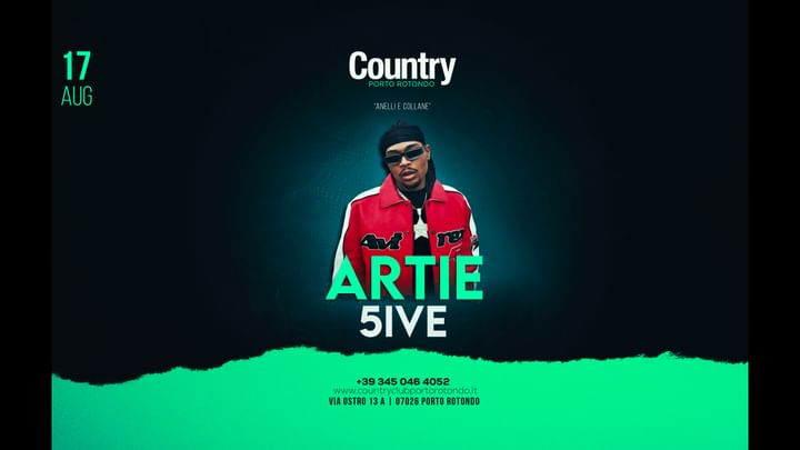 Cover for event: Artie 5ive - Country Club Porto Rotondo