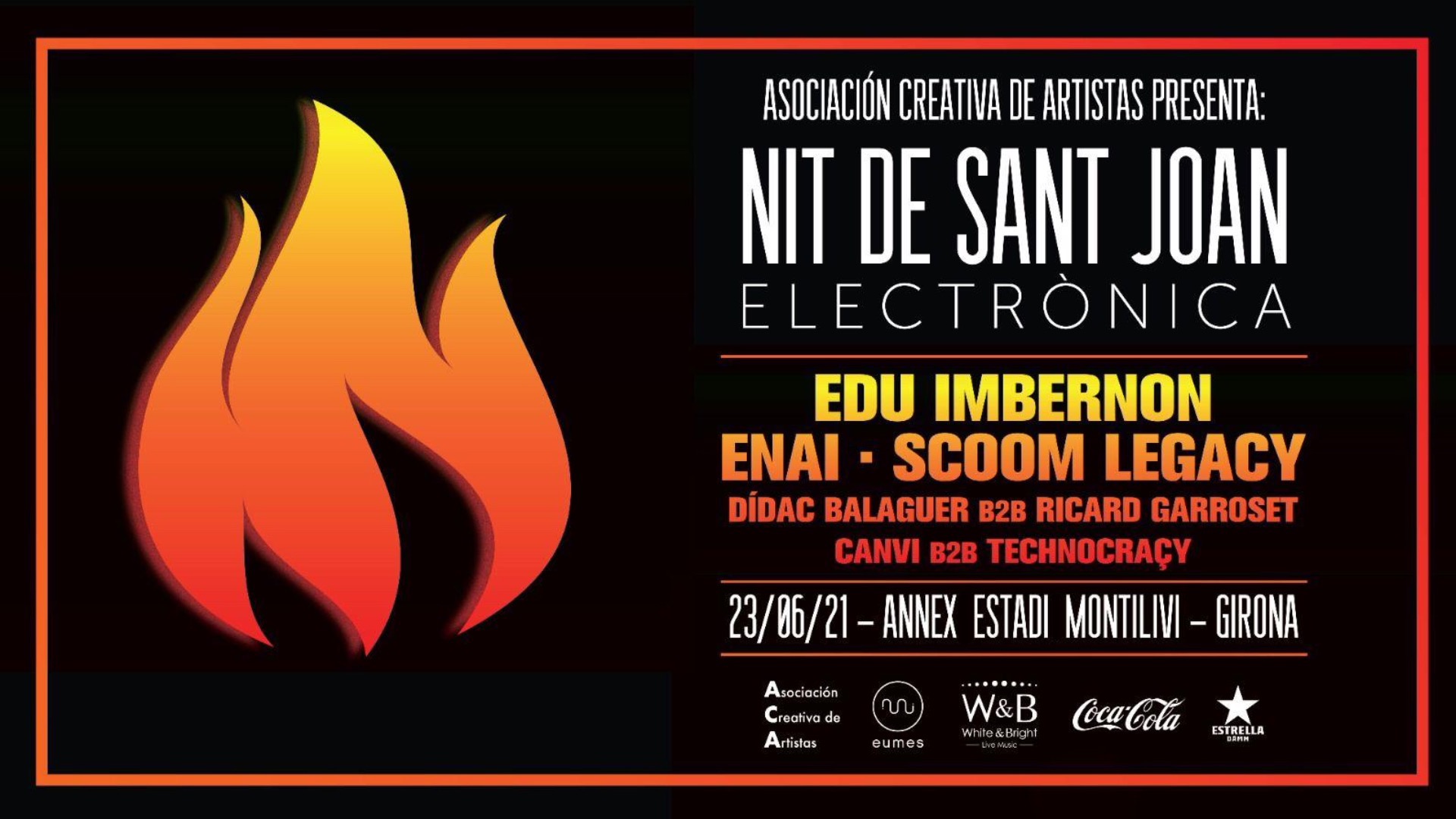 ASOCIACIÓN CREATIVA DE ARTISTAS PRESENTA: NIT DE SANT JOAN ELECTRONICA image