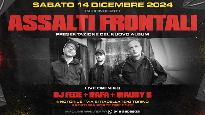 Cover for event: Assalti Frontali in concerto @ Notorius