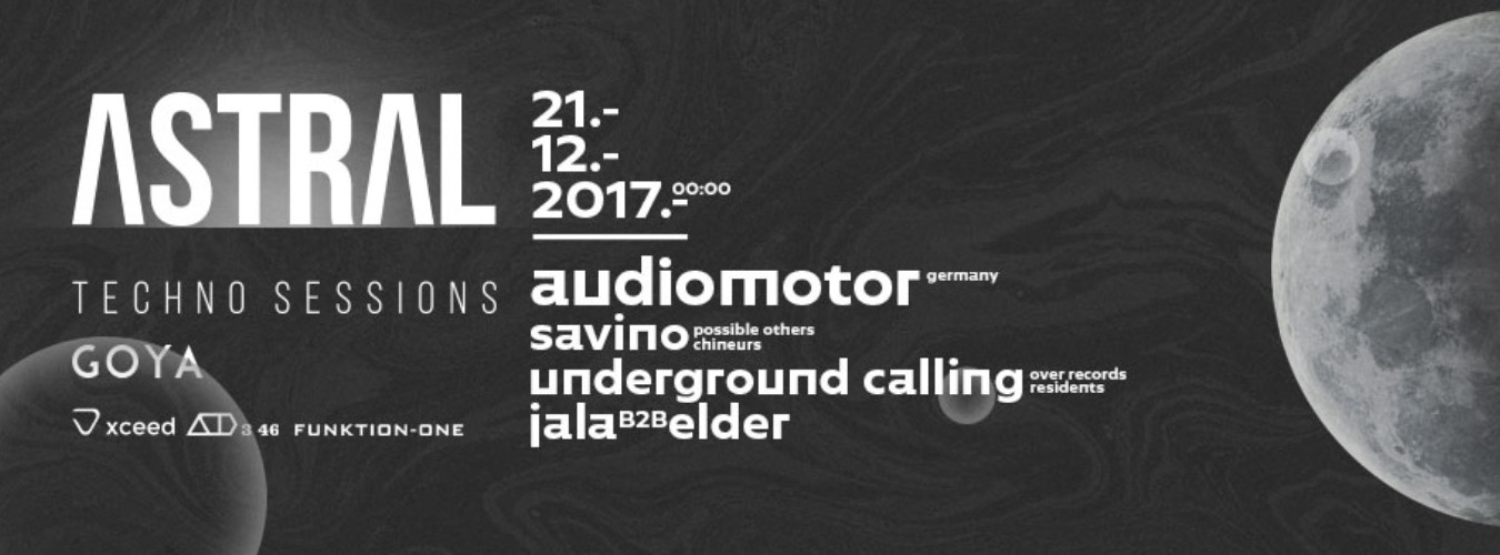 Astral Techno Sessions w/ Audiomotor (free entry) image