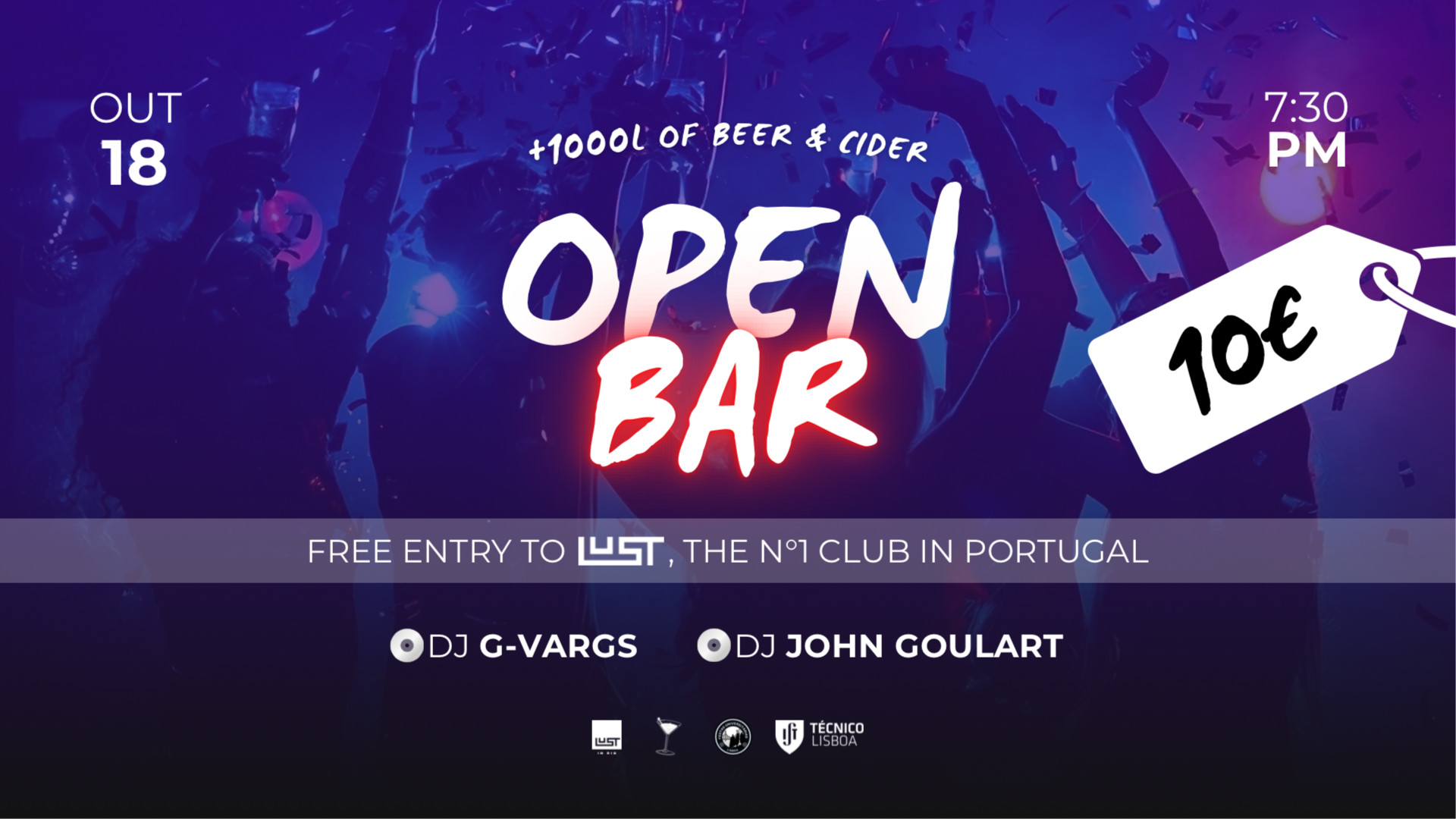 Ate de gatas - Open Bar Halloween  image