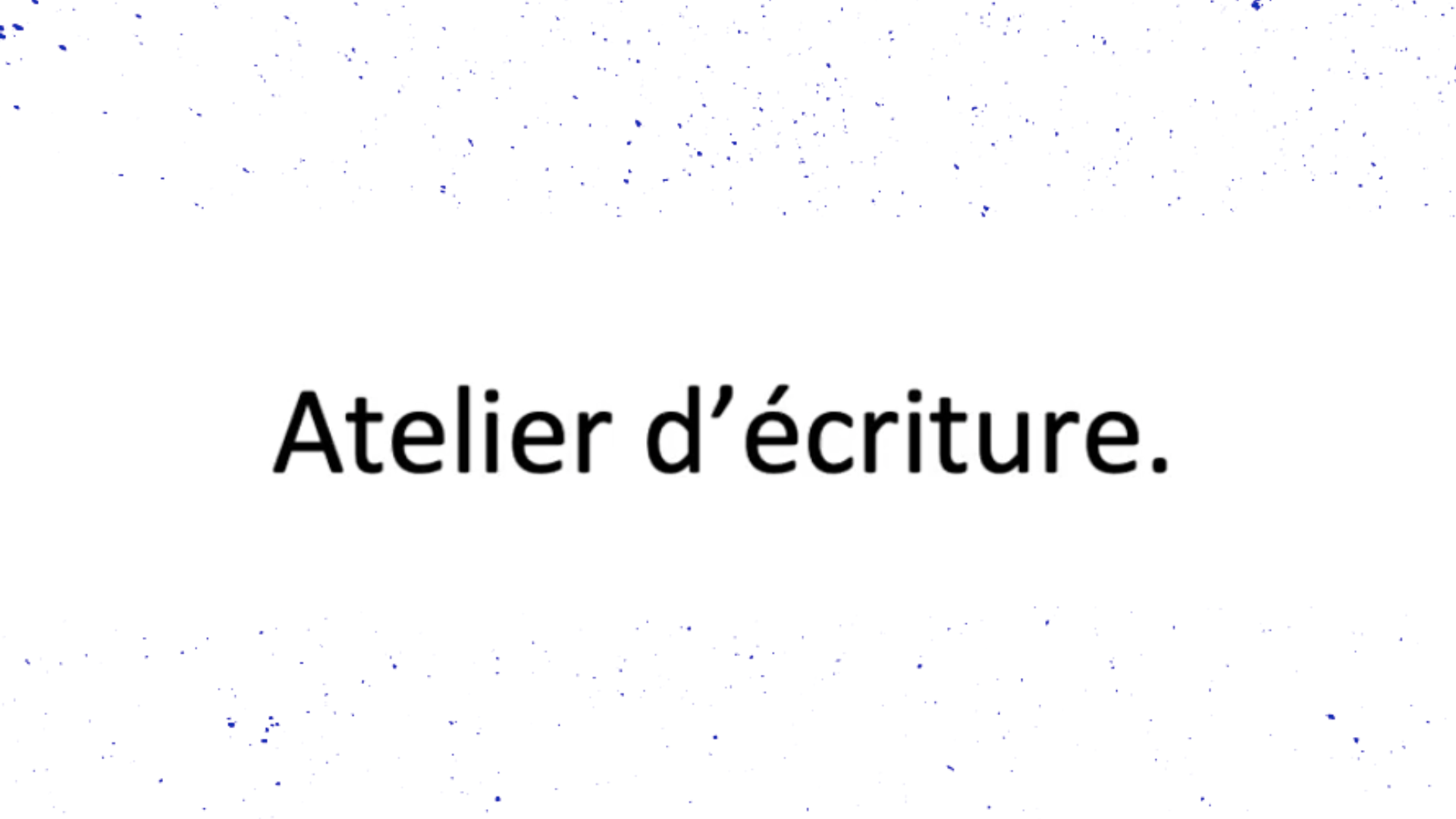 Atelier - Écriture Poétique // n°2 image