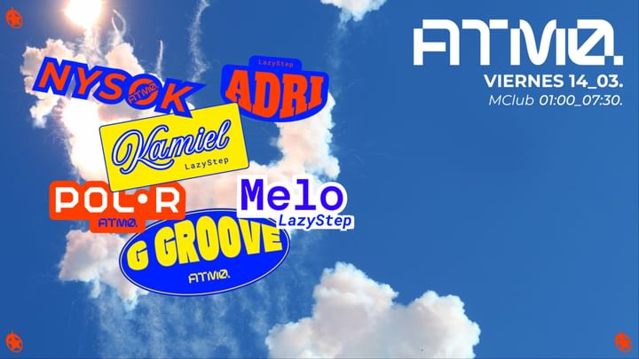 Cover for event: ATMO @ VIERNES 14 MARZO