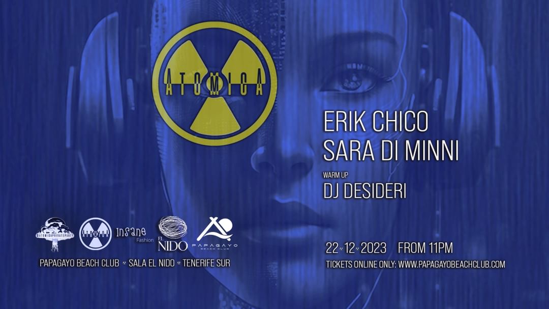 Atómica en Sala El Nido-Eventplakat
