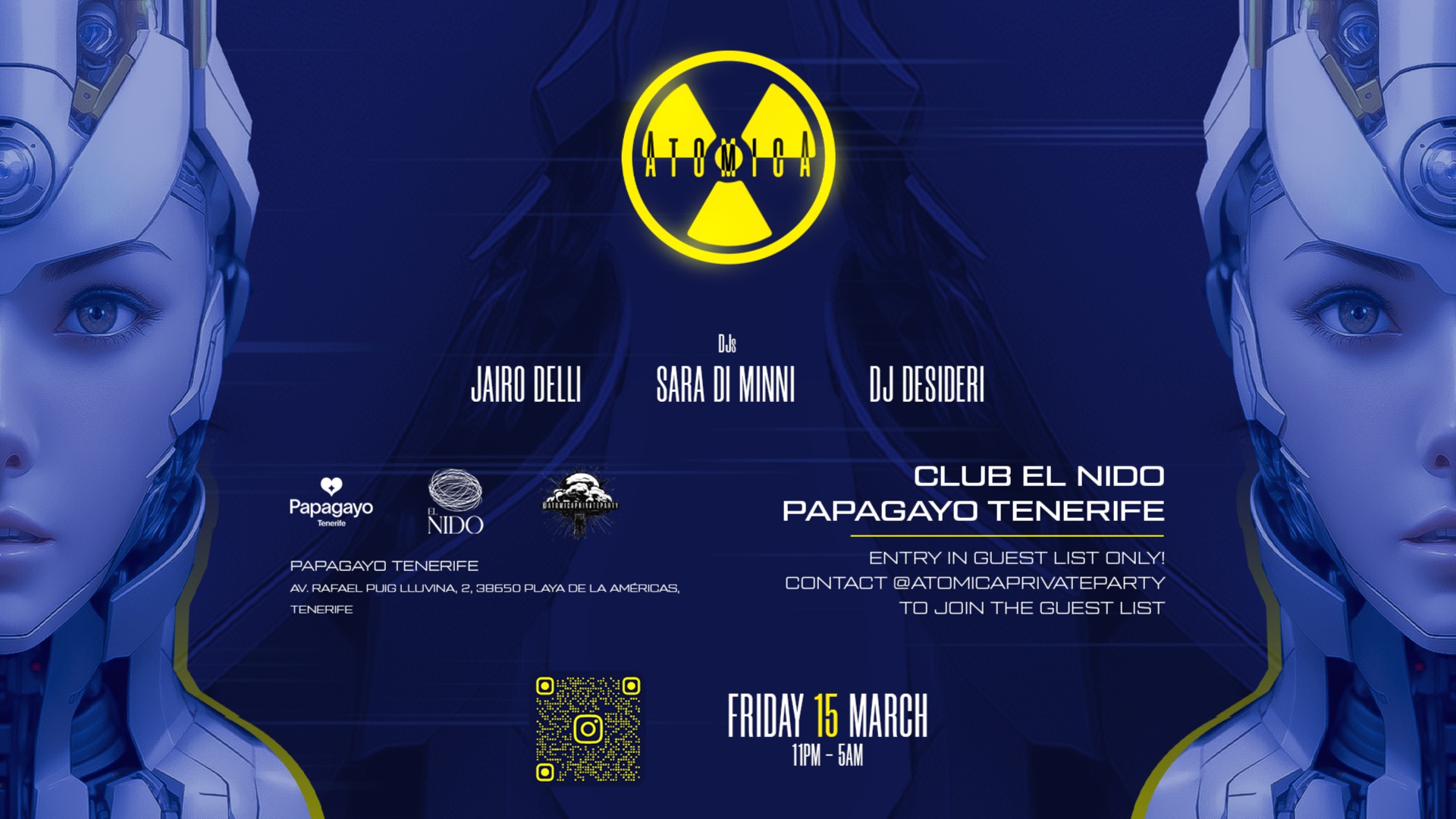 AtomicA PrivatE PartY  @El Nido, Papagayo Tenerife image