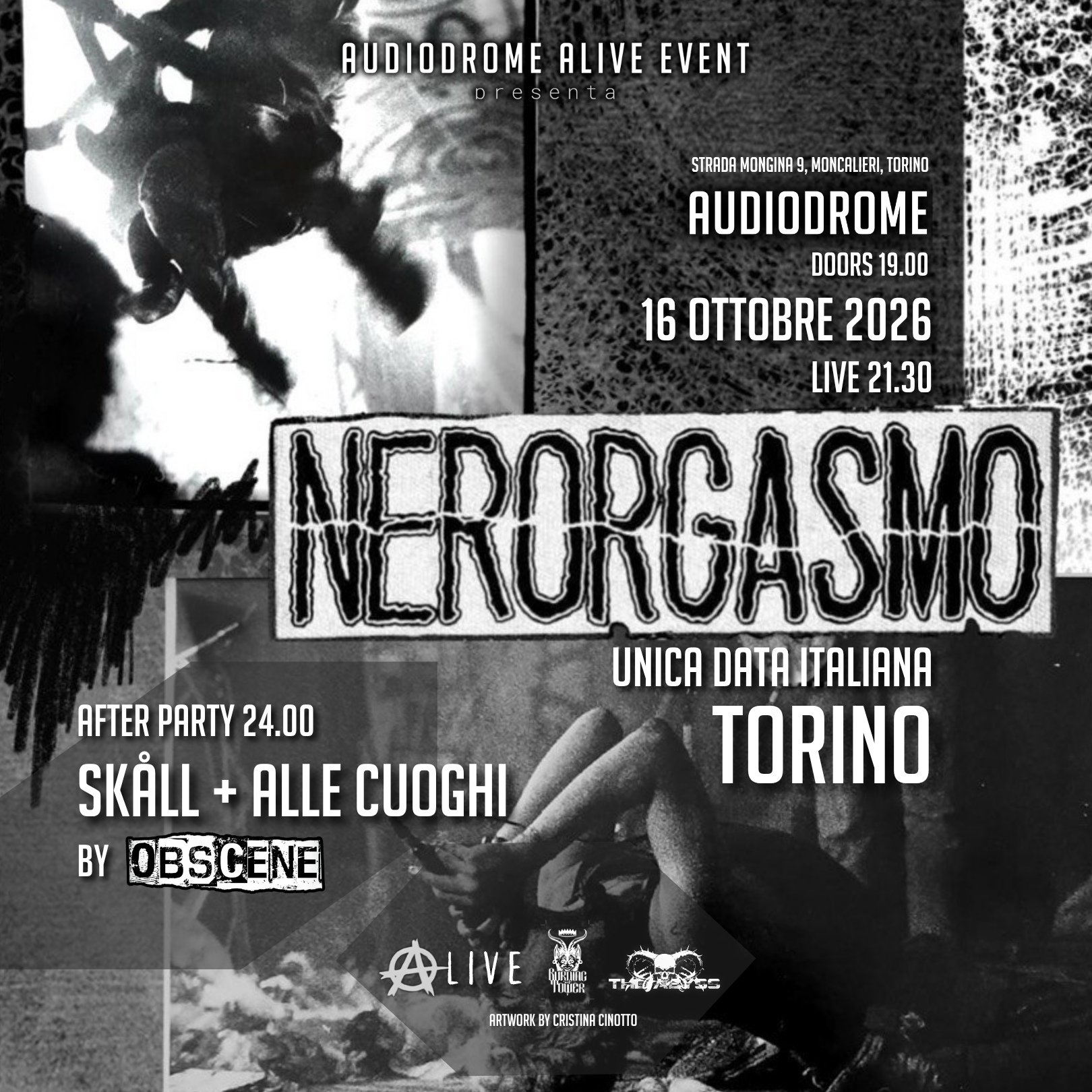 AUDIODROME CROSSOVER presenta NERORGASMO Live + OBSCENE AFTER PARTY  image