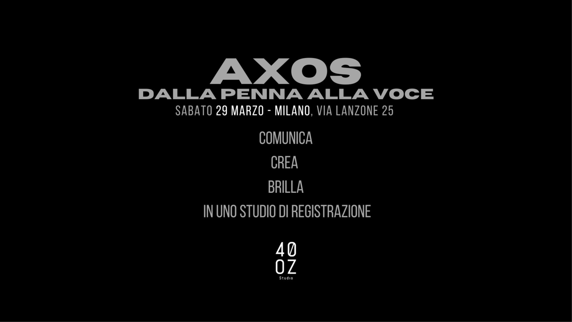 AXOS - Dalla Penna alla Voce image