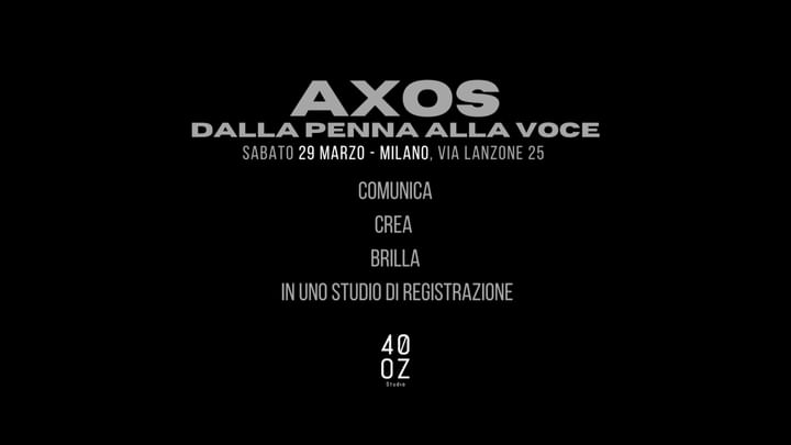 Cover for event: AXOS - Dalla Penna alla Voce