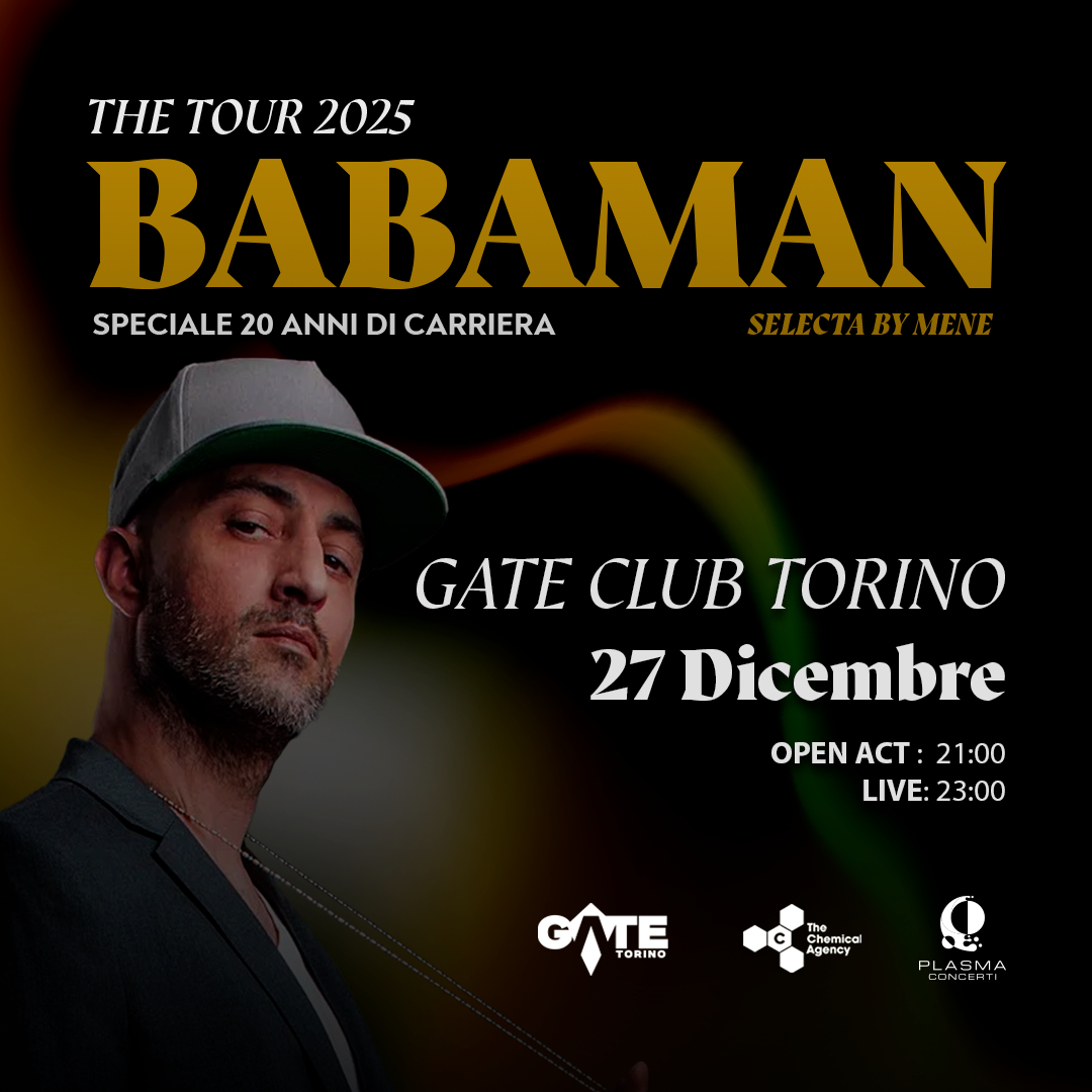 BABAMAN LIVE - SAB 27.12 @GATE CLUB image