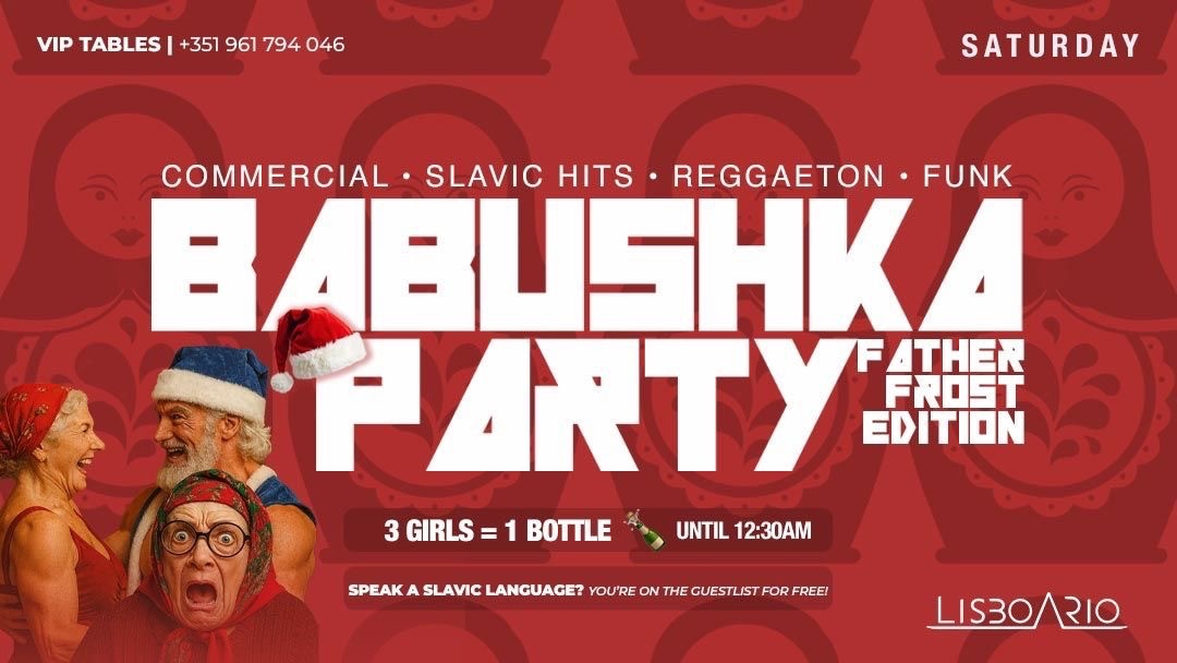 Babushka Party - Girls free until 1am image