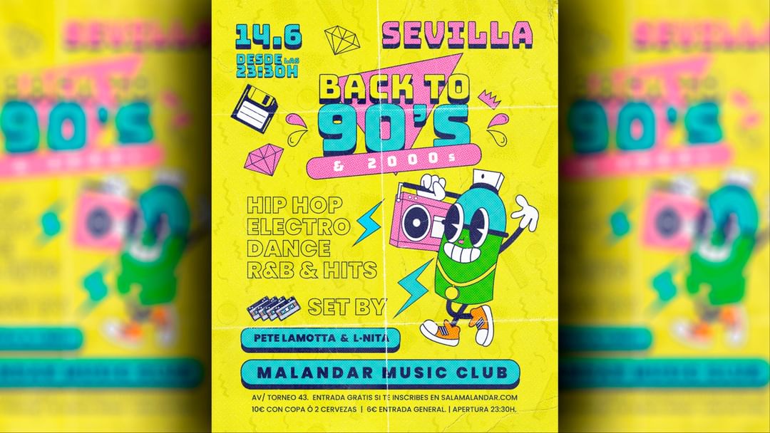 Cartel del evento Back to 90s & 2000s
