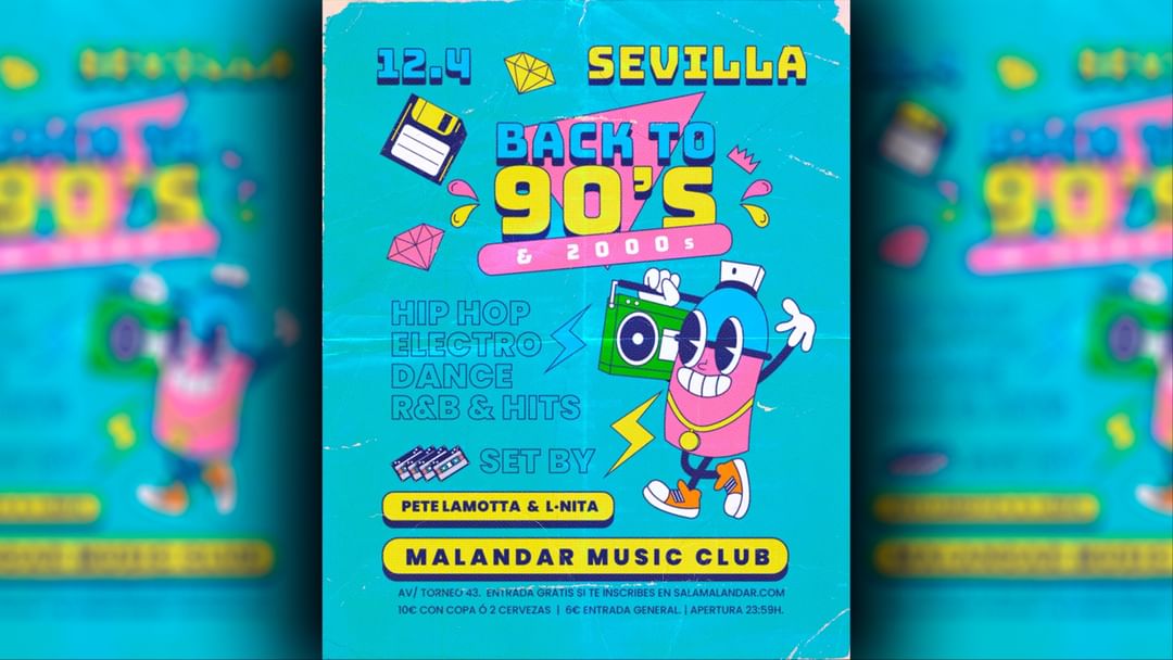 Cartell de l'esdeveniment Back to 90s & 2000s