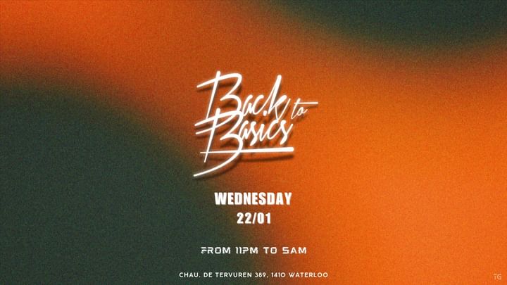 Cover for event: Back to Basics is Back again - Wed 22.01