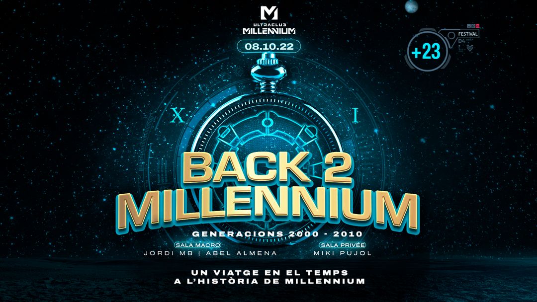 Capa do evento BACK TO MILLENNIUM (+23)