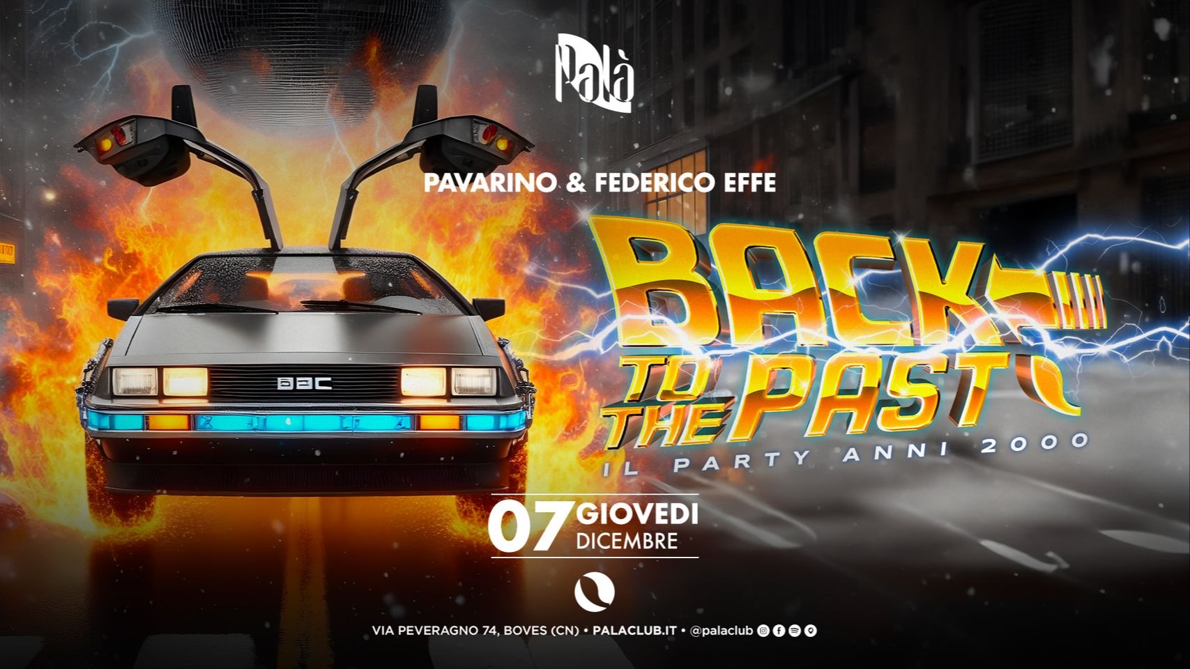 BACK TO THE PAST - EVENTO ANNULATO