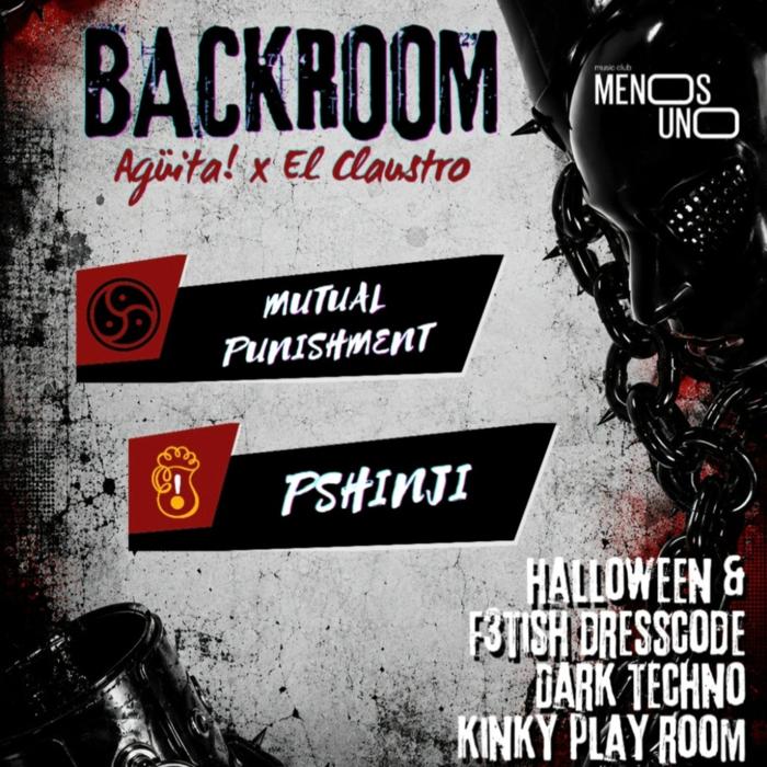 Cartel de BACKROOM Agüita x El Claustro en Cooper Club