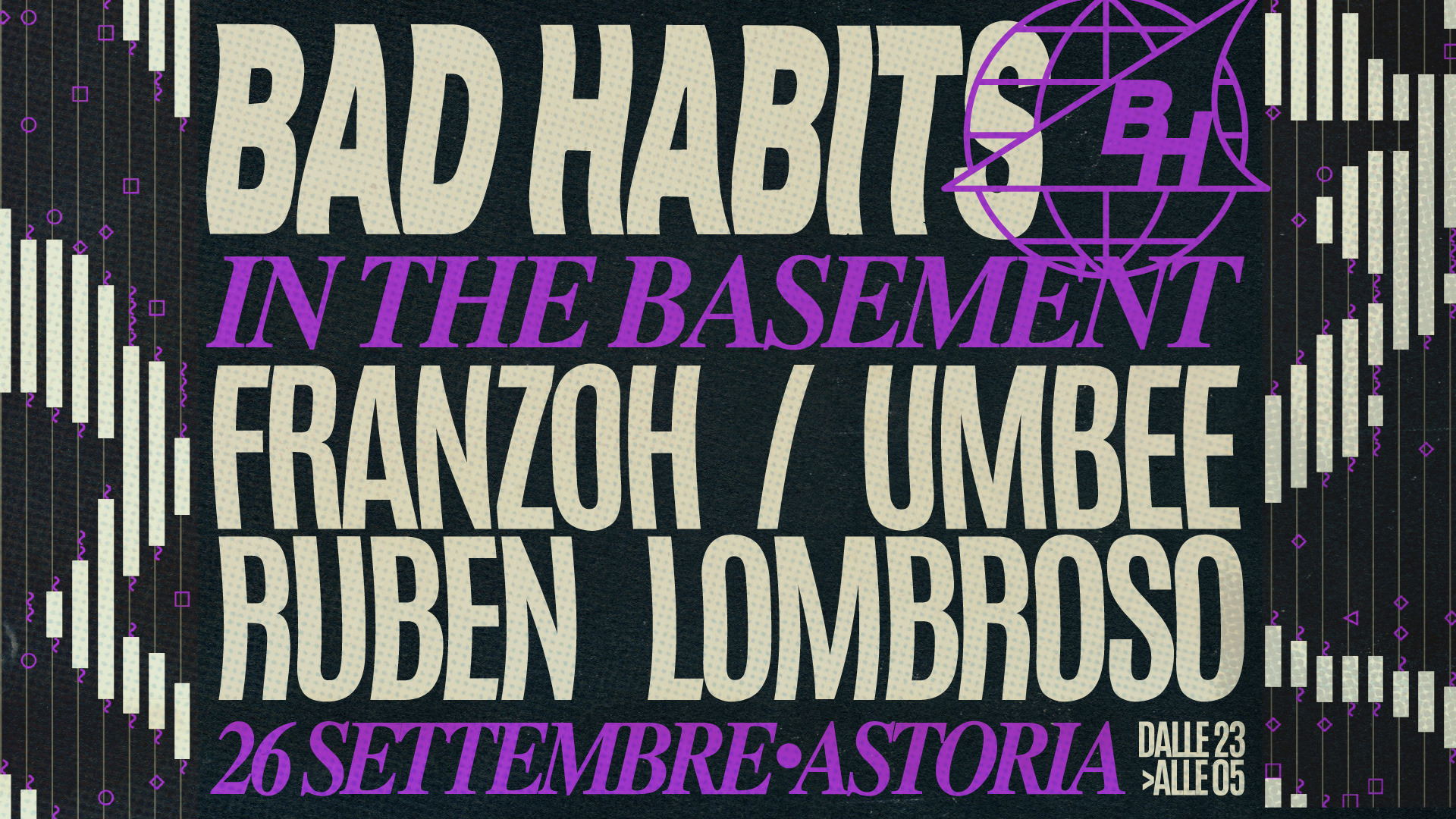 Bad Habits in the Basement: Franzoh & Umbee + Ruben Lombroso at Astoria image