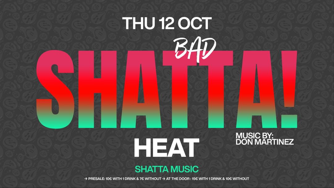 Cartell de l'esdeveniment BAD SHATTA 