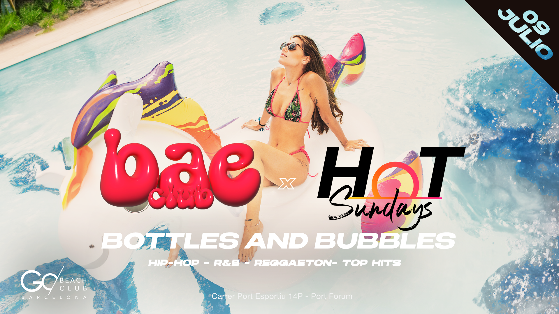 Bae Club & Hot Sundays - Bottles and Bubbles Pool Party