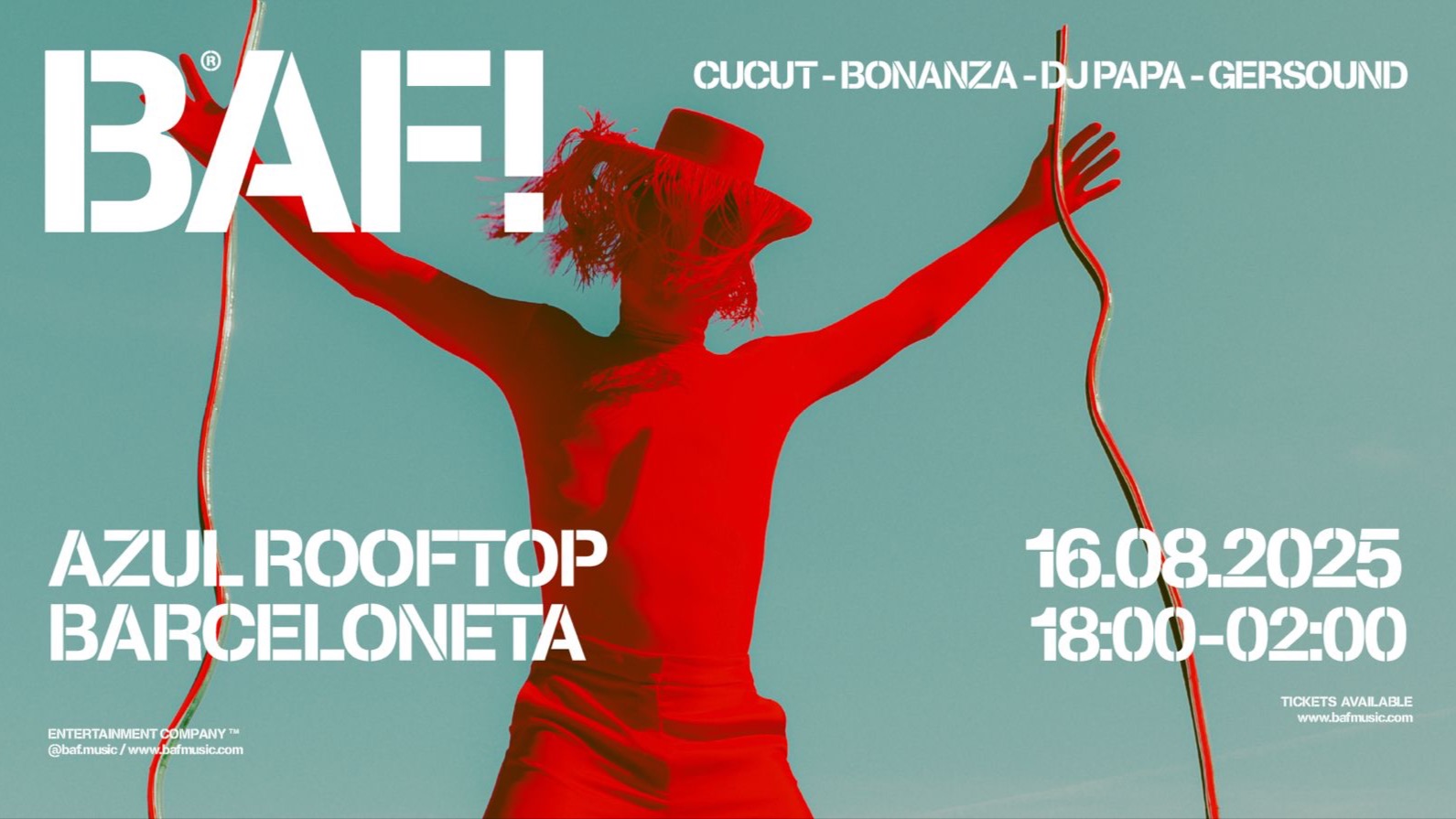 BAF! & Azul Rooftop ,"An Epic Summer Edition in Barceloneta" image