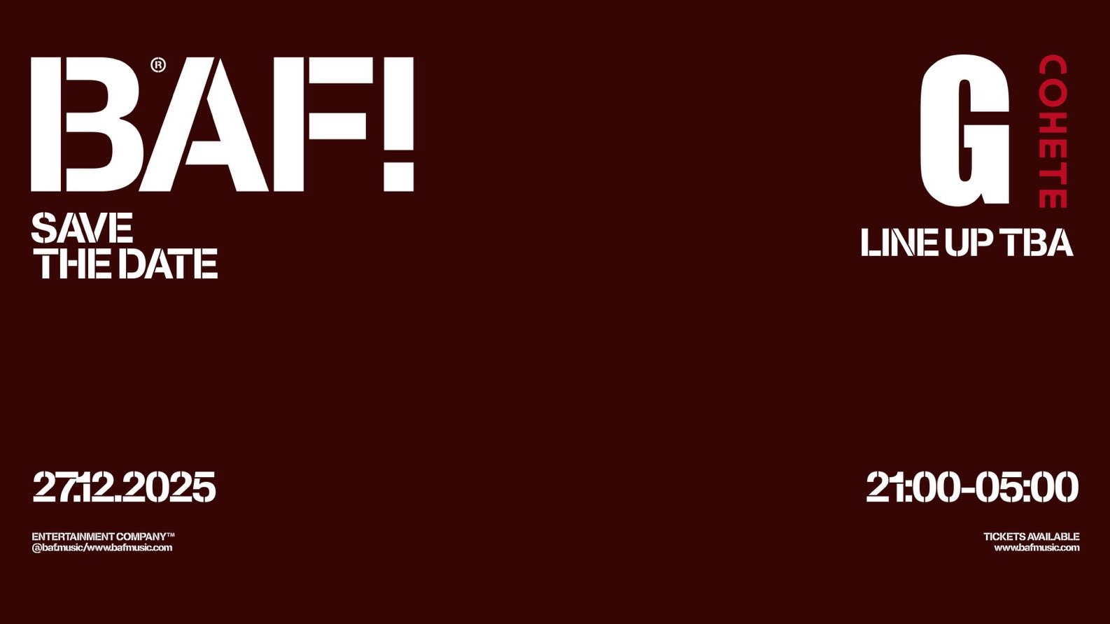 BAF! DAY N' NITE @ G SPOT CLUB  image