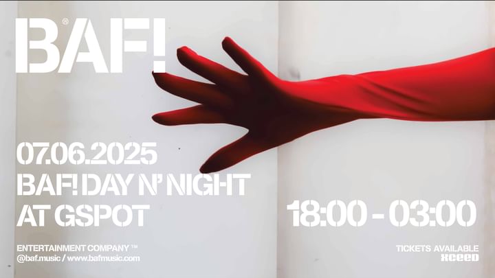 Cover for event: BAF! DAY N' NITE @ G SPOT CLUB  *CHANGE OF VENUE* 