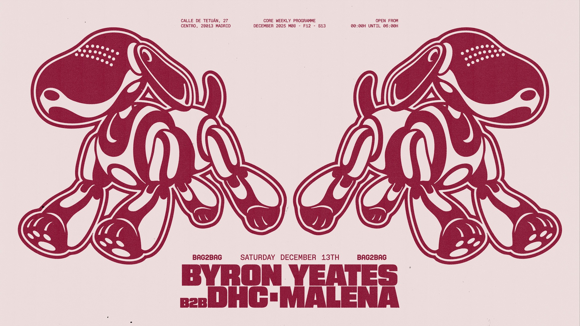BAG2BAG ft. Byron Yeates b2b DHC + Malena image