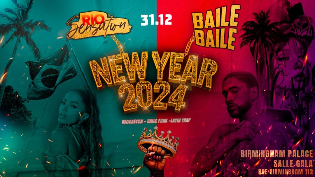 Couverture de l'événement BAILE BAILE x RIO SENSATION x NEW YEAR 2024