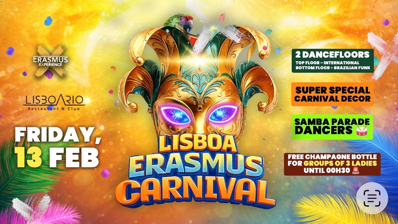 Lisboa Erasmus Carnival - Elas free até a 1am image