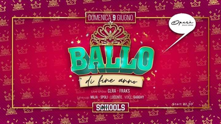 Cover for event: BALLO di FINE ANNO - 9 Giugno 2024 