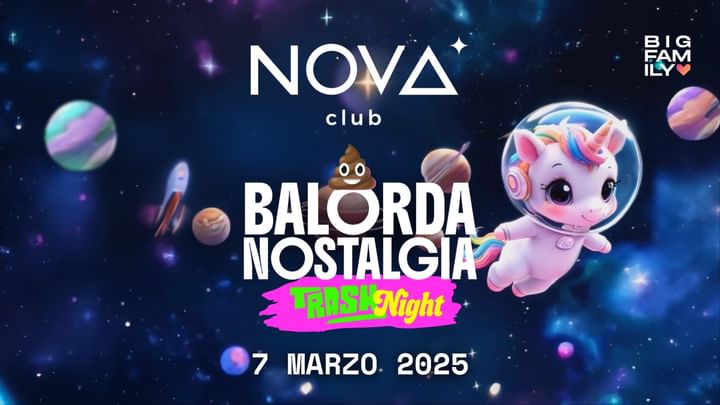 Cover for event: BALORDA NOSTALGIA | TRASH NIGHT - VEN 07 MAR