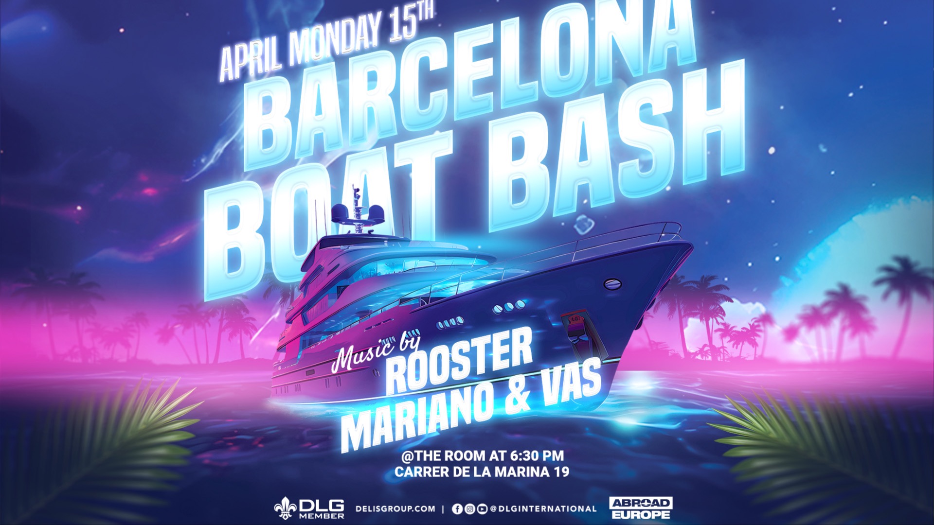 Barcelona Boat Bash by DLG | April 15th image