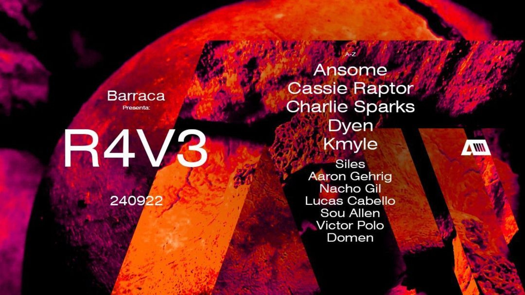 Barraca presents R4V3 event cover