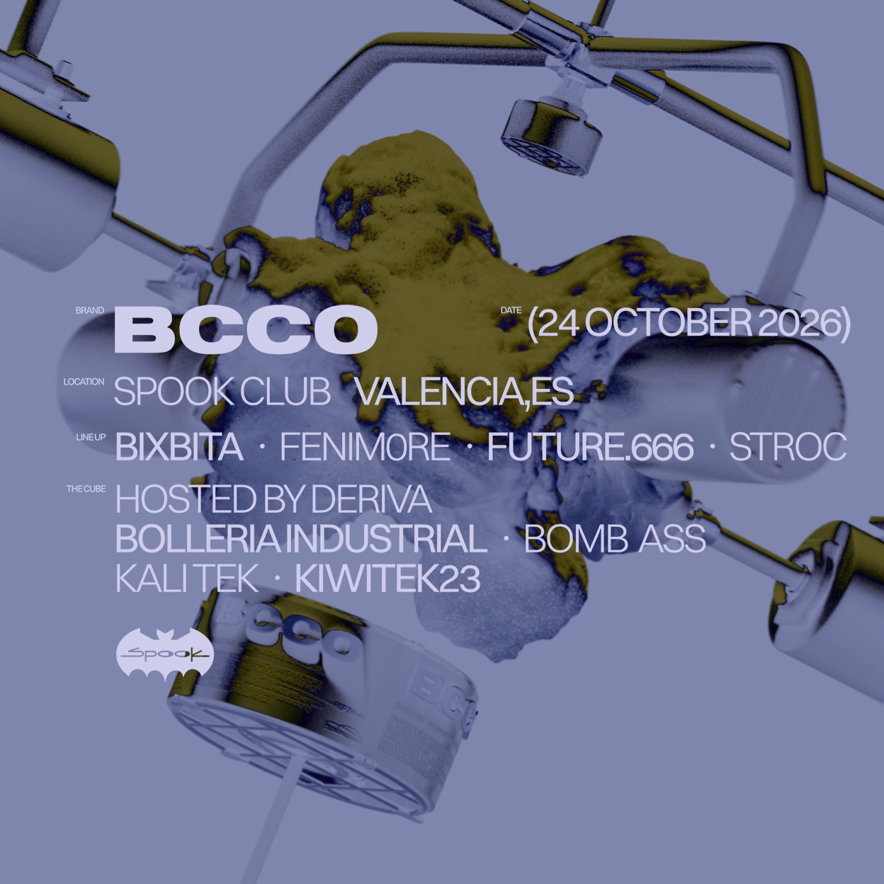 BCCO invites: Future.666 + Fenim0re + Bixbita & Deriva Festival showcase image