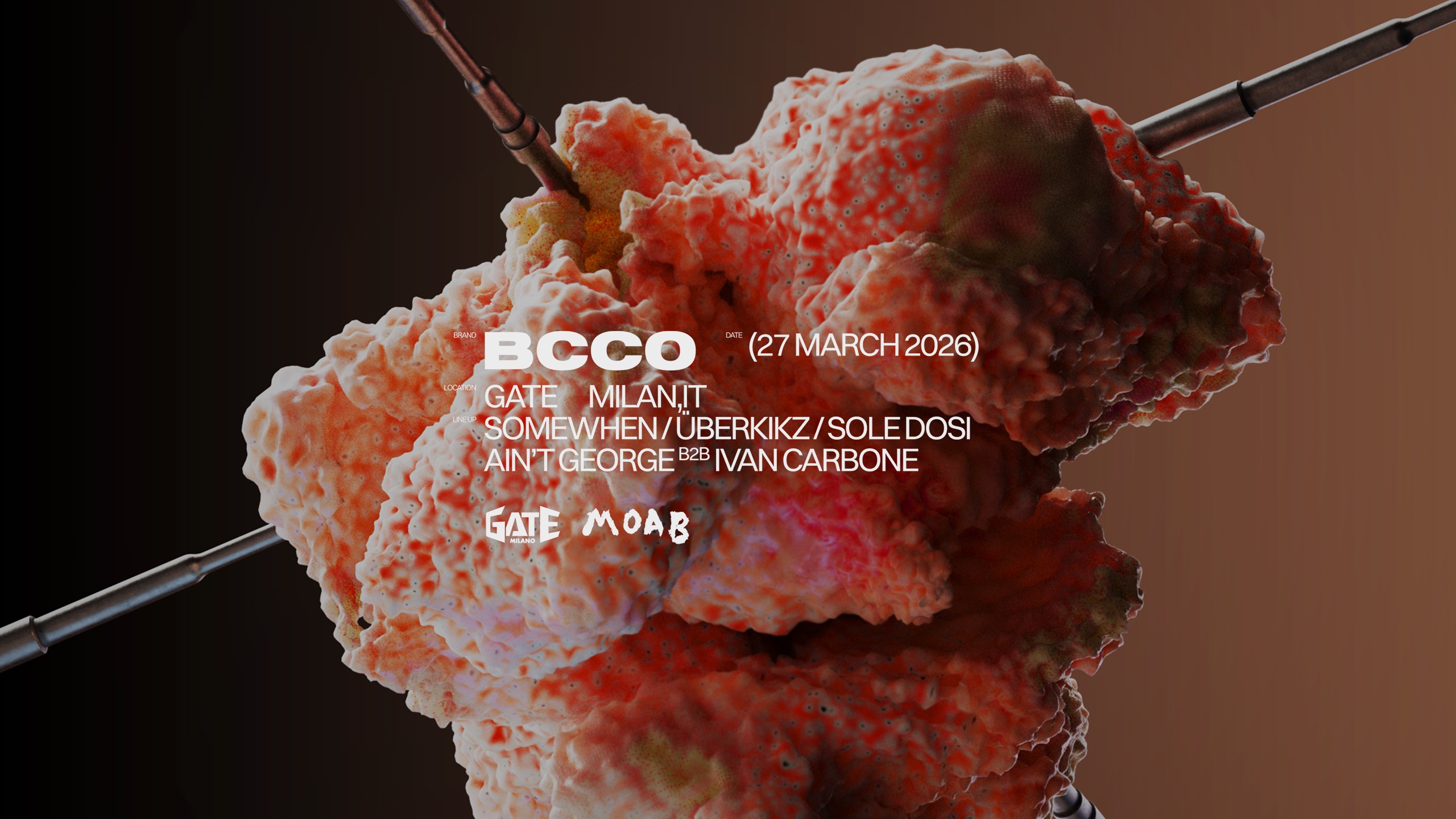 BCCO: Somewhen, Überkikz, Sole Dosi, Ain't George b2b Ivan Carbone image