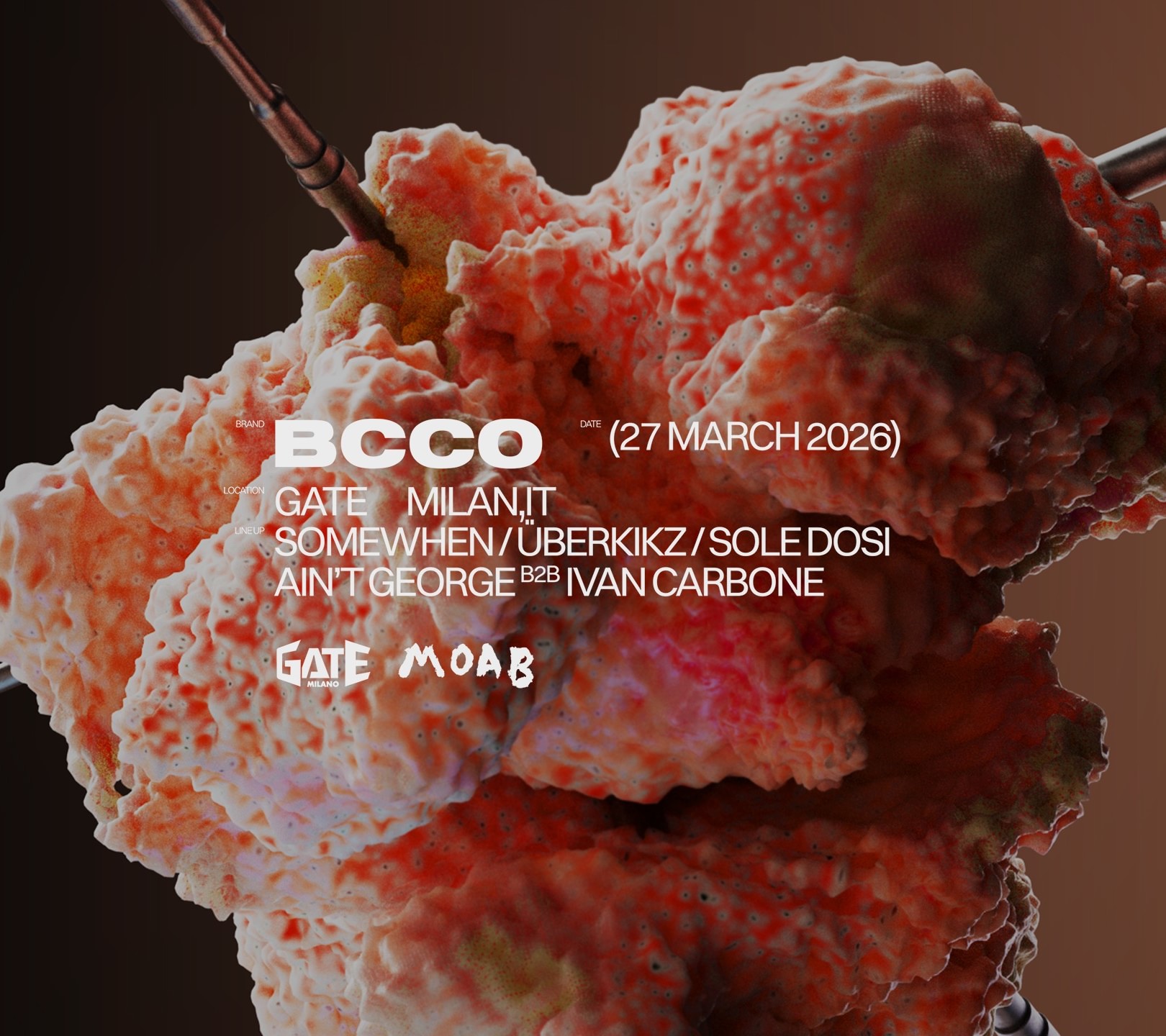 BCCO: Somewhen, Überkikz, Sole Dosi, Ain't George b2b Ivan Carbone image