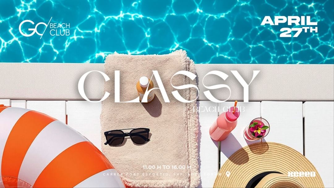 Cartell de l'esdeveniment Beach Club Morning  NON STOP  | from 11:00am till 18:00pm 