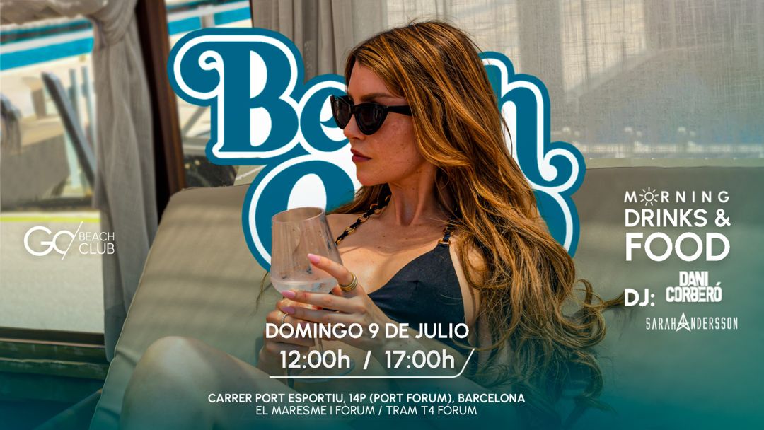 Couverture de l'événement Beach Club Morning | From 12:00 a.m. to 5:00 p.m.