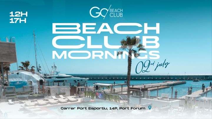 Cover for event: Beach Club Morning | from 12:00pm til 17:00pm