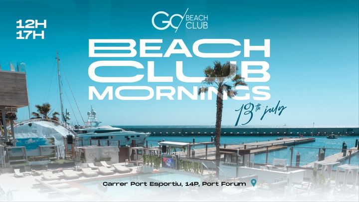 Cover for event: Beach Club Morning | from 12:00pm till 17:00pm