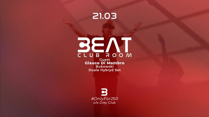 Cover for event: BEAT clubroom with Glauco di Mambro