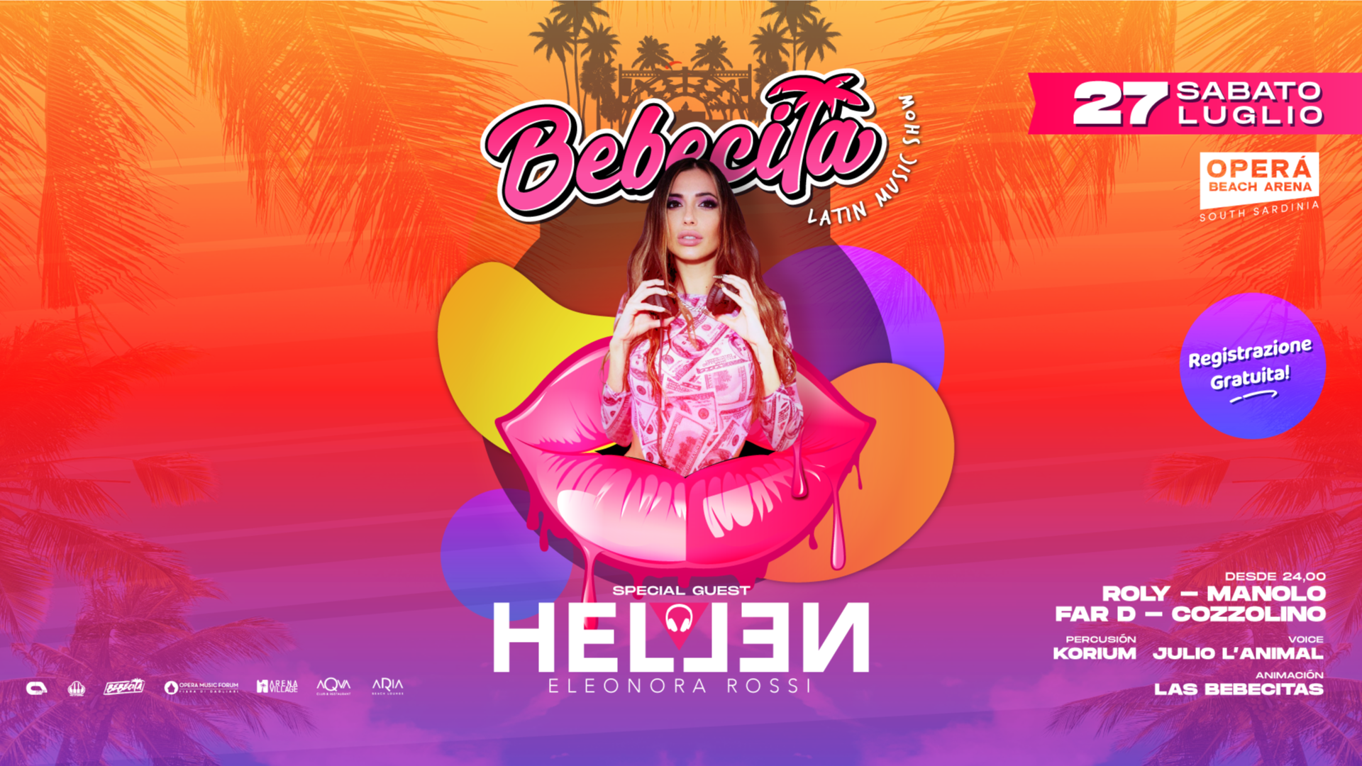 Bebecita / latin Music Show - Sabato 27 Luglio / guest dj HELLEN image