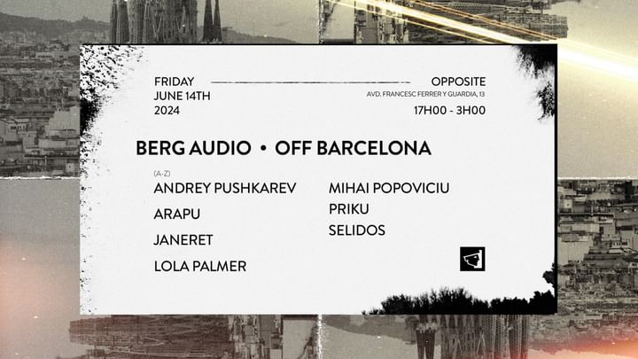 Cover for event: Berg Audio Showcase at Opposite - OFF BCN