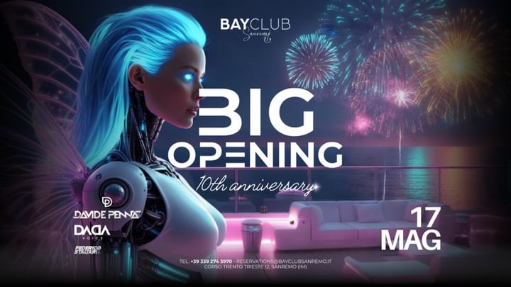 Cover for event: BIG OPENING 17.05 | Bay Club Sanremo