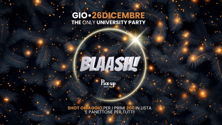 Cover for event: BLAASH! SANTO STEFANO