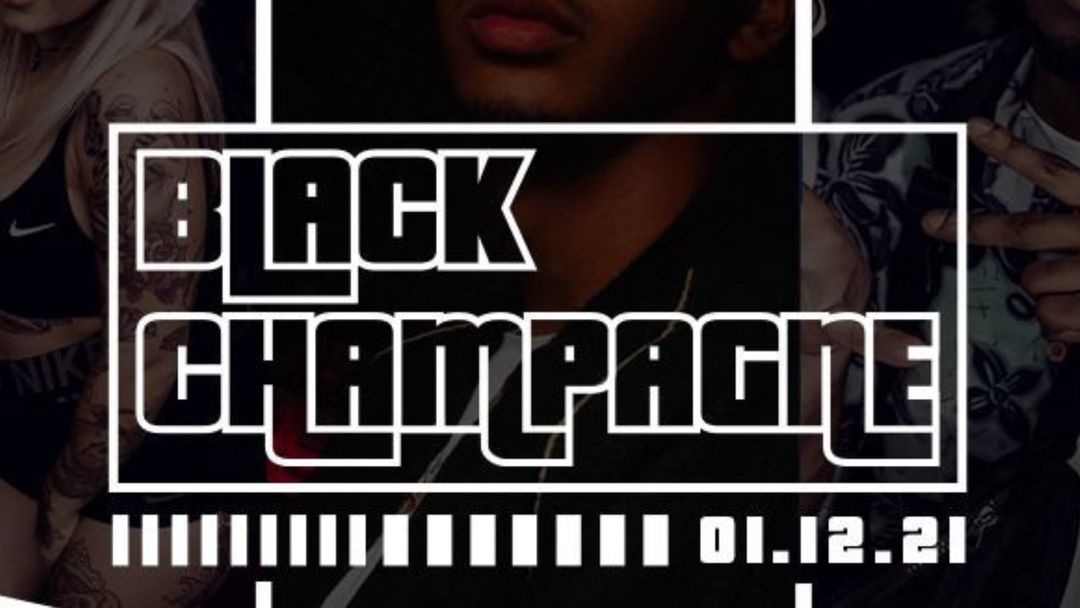 Cartel del evento Black Champagne !