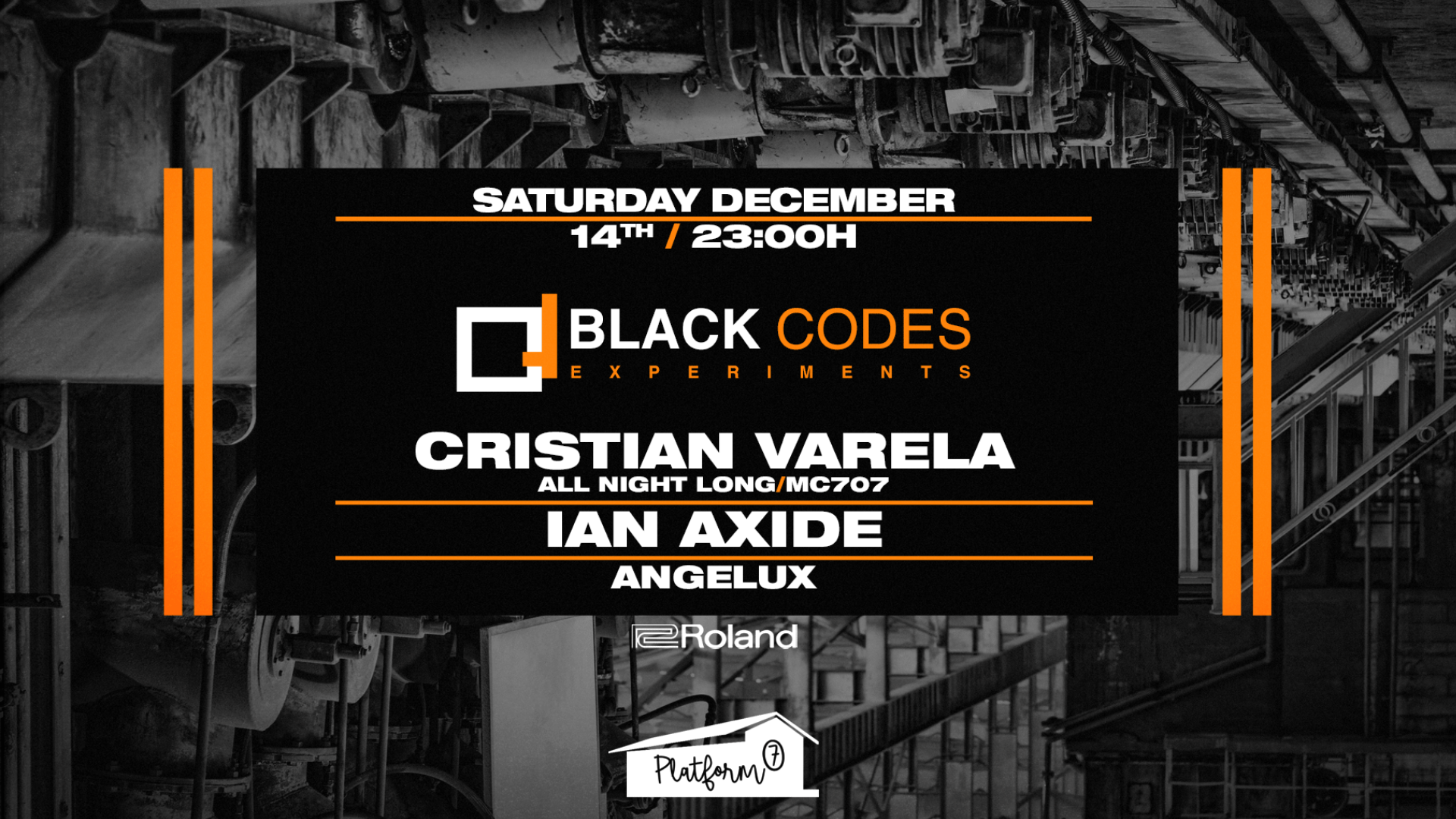 BLACK CODES / CRISTIAN VARELA ALL NIGHT LONG EN PLATFORM7 image