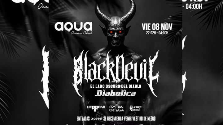 Cover for event: BLACK DEVIL el diablo se viste de NEGRO